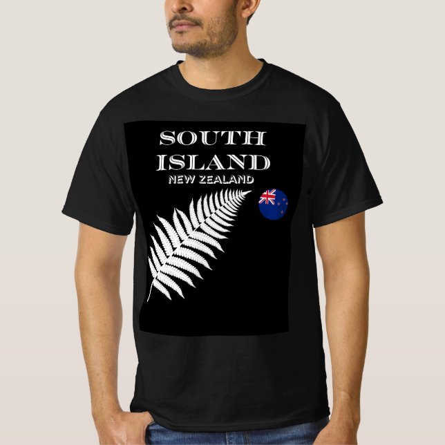 New Zealand, South Island, Kiwi Land, Maori Land T-Shirt (Front)