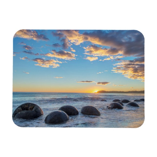 New Zealand, South Island, Moeraki Boulders Magnet (Horizontal)
