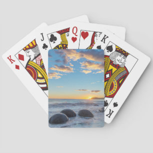 New Zealand, South Island, Moeraki Boulders Playing Cards