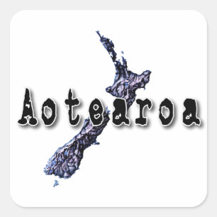 New Zealand Square Sticker