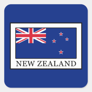 New Zealand Square Sticker