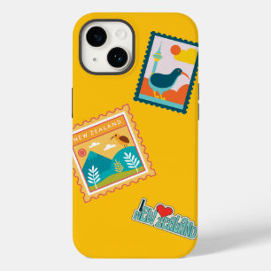 New Zealand Stamp Maiz Yellow Style Case-Mate iPhone 14 Case
