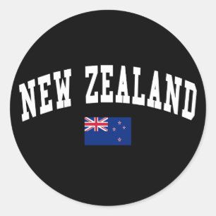 New Zealand Style Classic Round Sticker