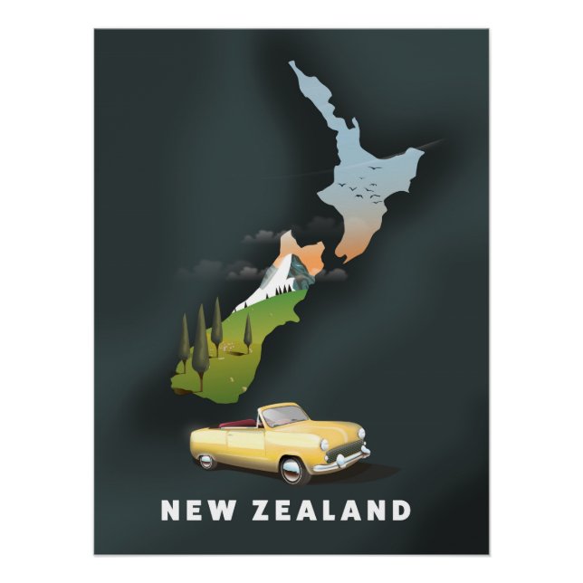New Zealand Travel poster (Front)