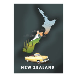 New Zealand Travel poster