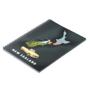 New Zealand Travel poster Notebook