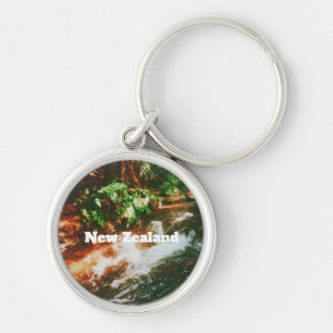New Zealand Travel Print  Key Ring