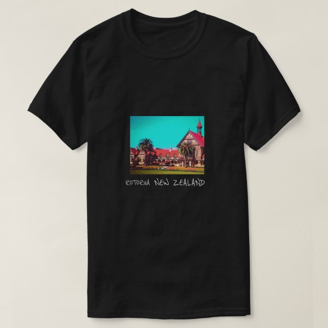 New Zealand travel Rotorua museum T-Shirt (Design Front)