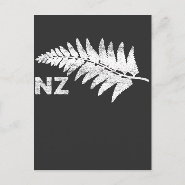 New Zealand Tree Fern Plant Postcard (Front)
