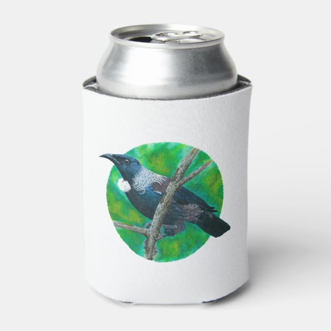 New Zealand Tui - Painting in acrylic Can Cooler (Can Front)