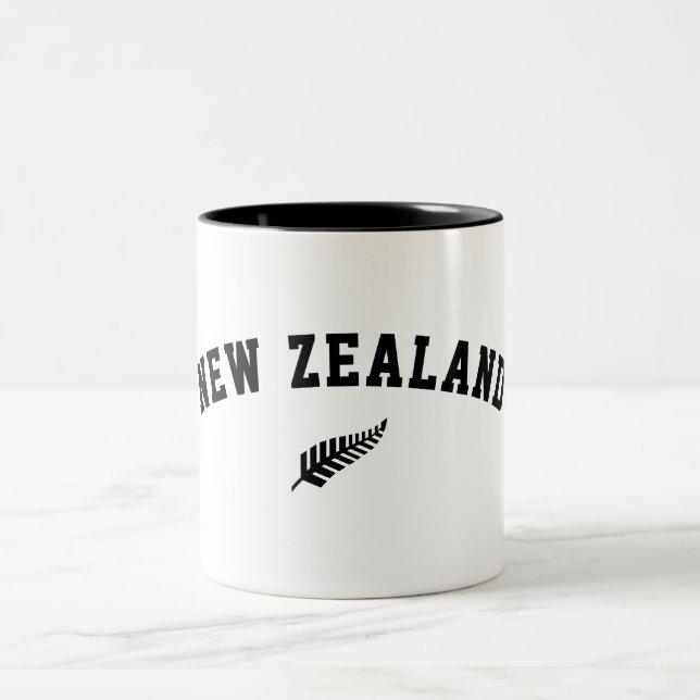 New Zealand  Two-Tone Coffee Mug (Center)