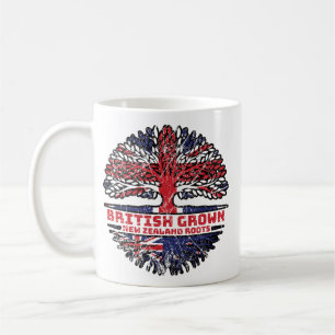 New Zealand Uk United Kingdom British Tree Roots Coffee Mug