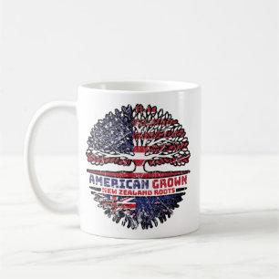 New Zealand US American USA United States Tree Coffee Mug