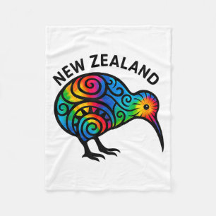 New Zealand Vacation, New Zealand Souvenirs, Kiwi Fleece Blanket