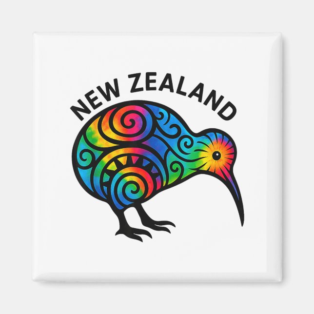 New Zealand Vacation, New Zealand Souvenirs, Kiwi  Magnet (Front)