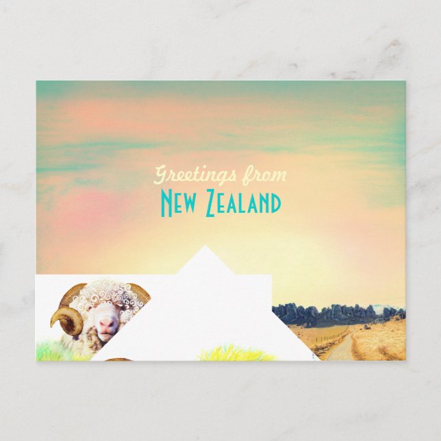 New Zealand vintage card (Front)