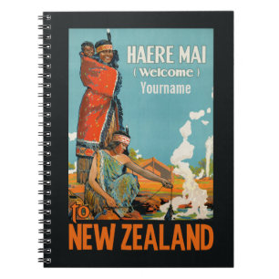 New Zealand vintage travel notebook