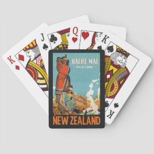 New Zealand vintage travel playing cards