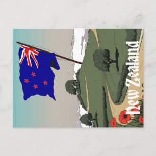 new Zealand Vintage Travel Postcard