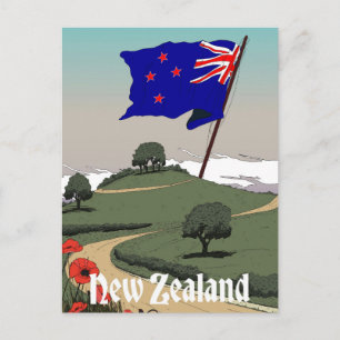 new Zealand Vintage Travel Postcard