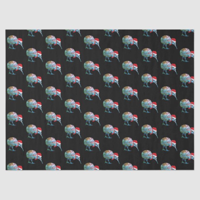 NEW ZEALAND XMAS  KIWI SIMPLE PAUA TISSUE PAPER (Front)