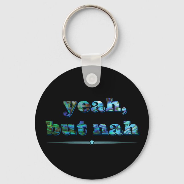NEW ZEALAND YEAH BUT NAH KEY RING (Front)