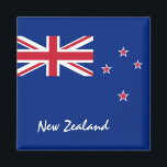 New Zealand & Zealand Flag holiday, travel /sports Magnet<br><div class="desc">Fridge Magnets: New Zealand & New Zealand Flag  - love my country and Aotearoa (Kiwi land) holiday gifts</div>