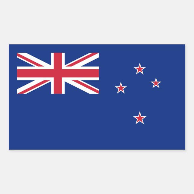 New Zealander Flag, Flag of New Zealand Rectangular Sticker (Front)