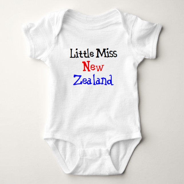 new zealander little miss baby bodysuit (Front)