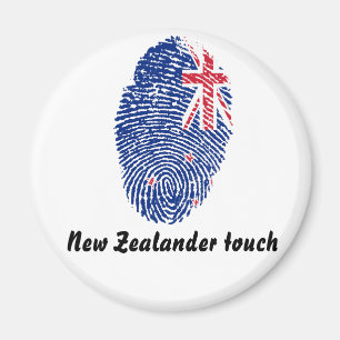 New Zealander touch fingerprint flag Magnet