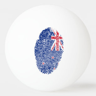 New Zealander touch fingerprint flag Ping Pong Ball