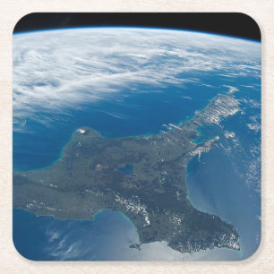 New Zealand's North Island. Square Paper Coaster