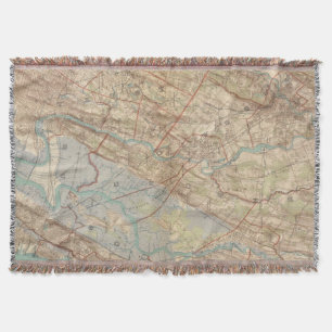 Newark and Paterson, New Jersey Throw Blanket
