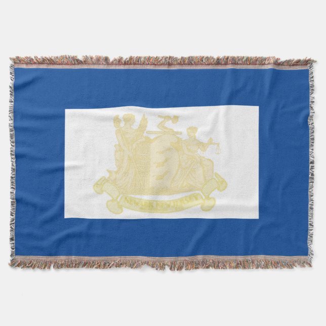 Newark city flag throw blanket (Front)