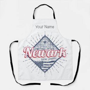 Newark City New Jersey United States Vintage USA Apron