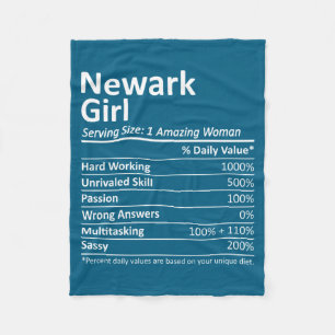 Newark Girl Nj New Jersey Funny City Home Roots _1 Fleece Blanket