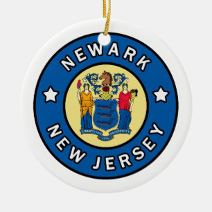 Newark New Jersey Ceramic Ornament