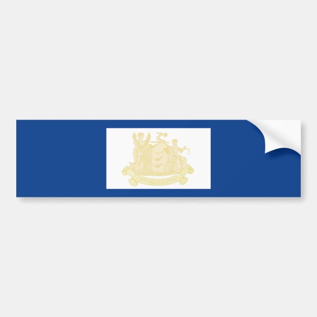 Newark (New Jersey) City Flag Bumper Sticker (Front)