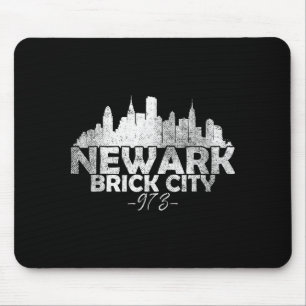 Newark New Jersey Nj Brick City Skyline Mouse Pad