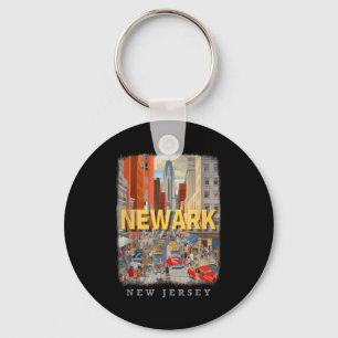 Newark New Jersey Nj Urban Energy Sd649  Key Ring