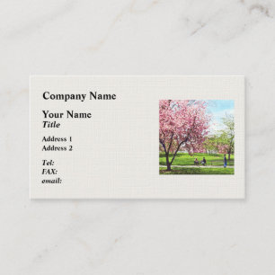 Newark NJ - Lunch and Cherry Blossoms Business Card