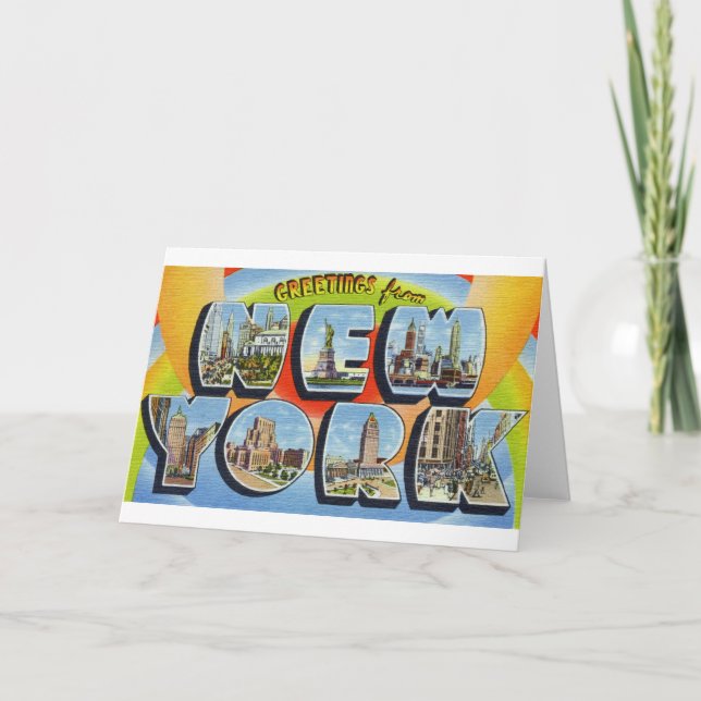 newartsweb - Greetings from New York.  Card (Front)