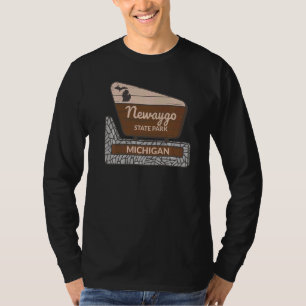 Newaygo State Park Michigan MI Welcome Sign Vacati T-Shirt