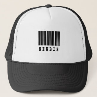 newbie barcode design trucker hat