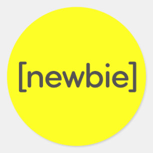 Newbie Classic Round Sticker