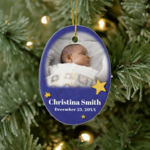 Newborn Angel Christmas ornament own photo