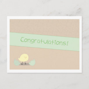 Newborn arrival  New baby, congratulations card
