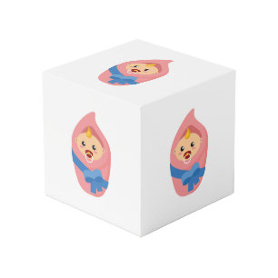 Newborn baby clipart cube