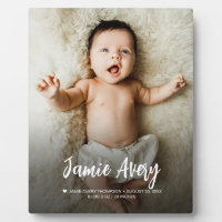 Newborn Baby photo name Script birth stats