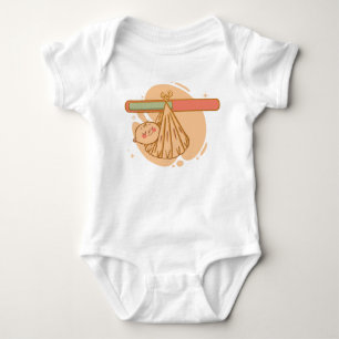 Newborn Baby Wrapped in Blanket Bodysuit